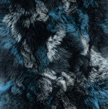Load image into Gallery viewer, Purple/Black Rex Rabbit Hat with Dyed to Match Fox Fur Trim