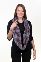 Load image into Gallery viewer, Rex Rabbit Infinity Scarf - Lavender/Rose
