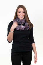 Load image into Gallery viewer, Rex Rabbit Infinity Scarf - Lavender/Rose