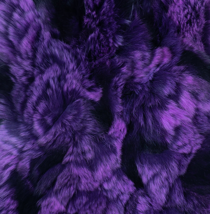Knit Rex Rabbit Headband - Teal/Purple/Green