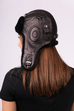 Load image into Gallery viewer, Black Shearling Aviator Hat