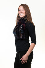 Load image into Gallery viewer, Multicolor Rex Rabbit and Fox Scarf