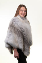 Load image into Gallery viewer, Golden Island Fox Poncho with Cashmere Lining