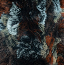 Load image into Gallery viewer, Purple/Black Rex Rabbit Hat with Dyed to Match Fox Fur Trim