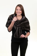 Load image into Gallery viewer, Natural Blue Iris Mink Wrap