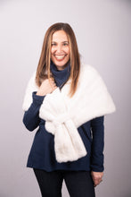 Load image into Gallery viewer, Natural White Mink Wrap
