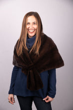 Load image into Gallery viewer, Natural Mahogany Mink Wrap
