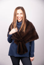 Load image into Gallery viewer, Natural Mahogany Mink Wrap