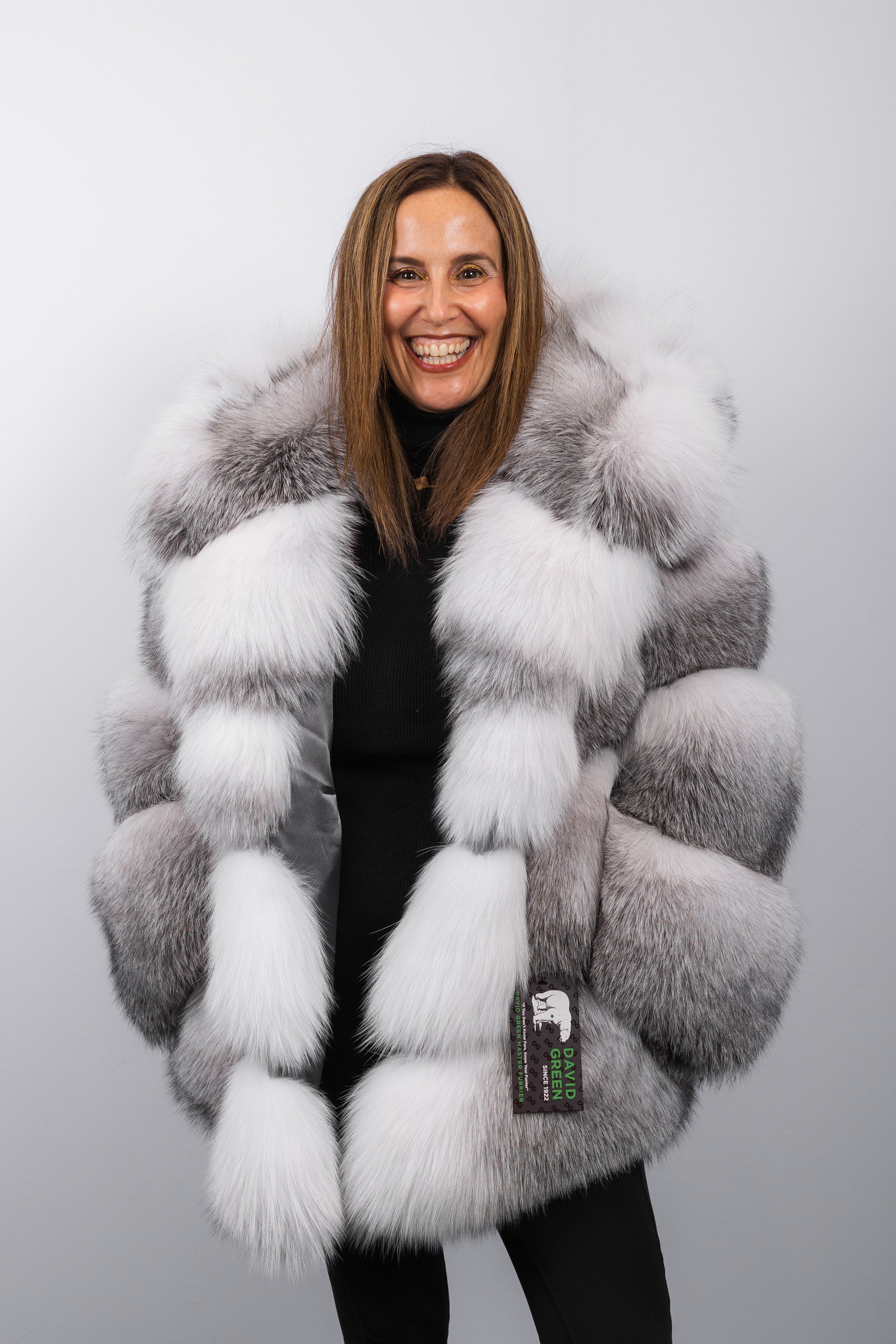 Natural Shadow Frost Fox Jacket