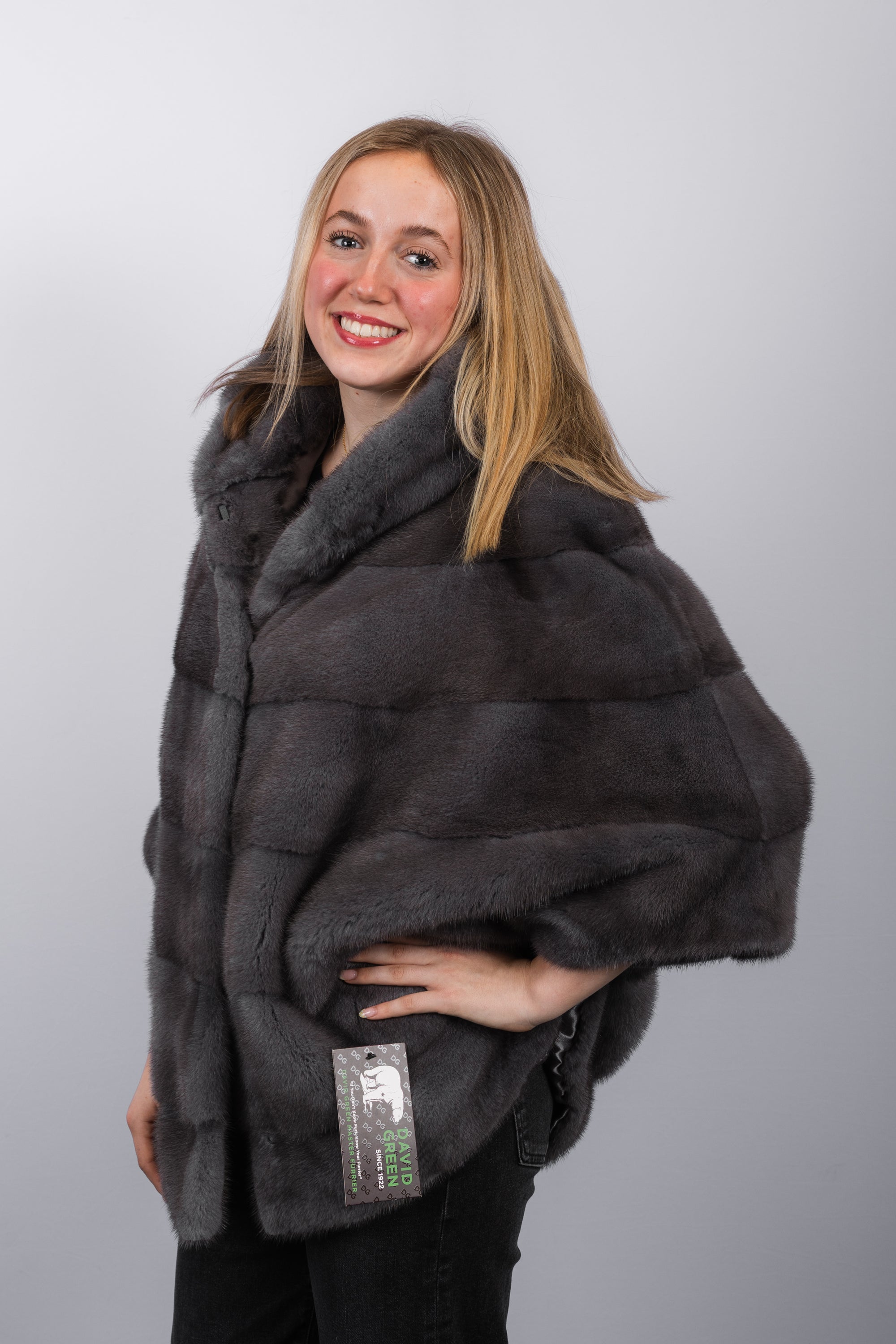 Steel Grey Mink Jacket