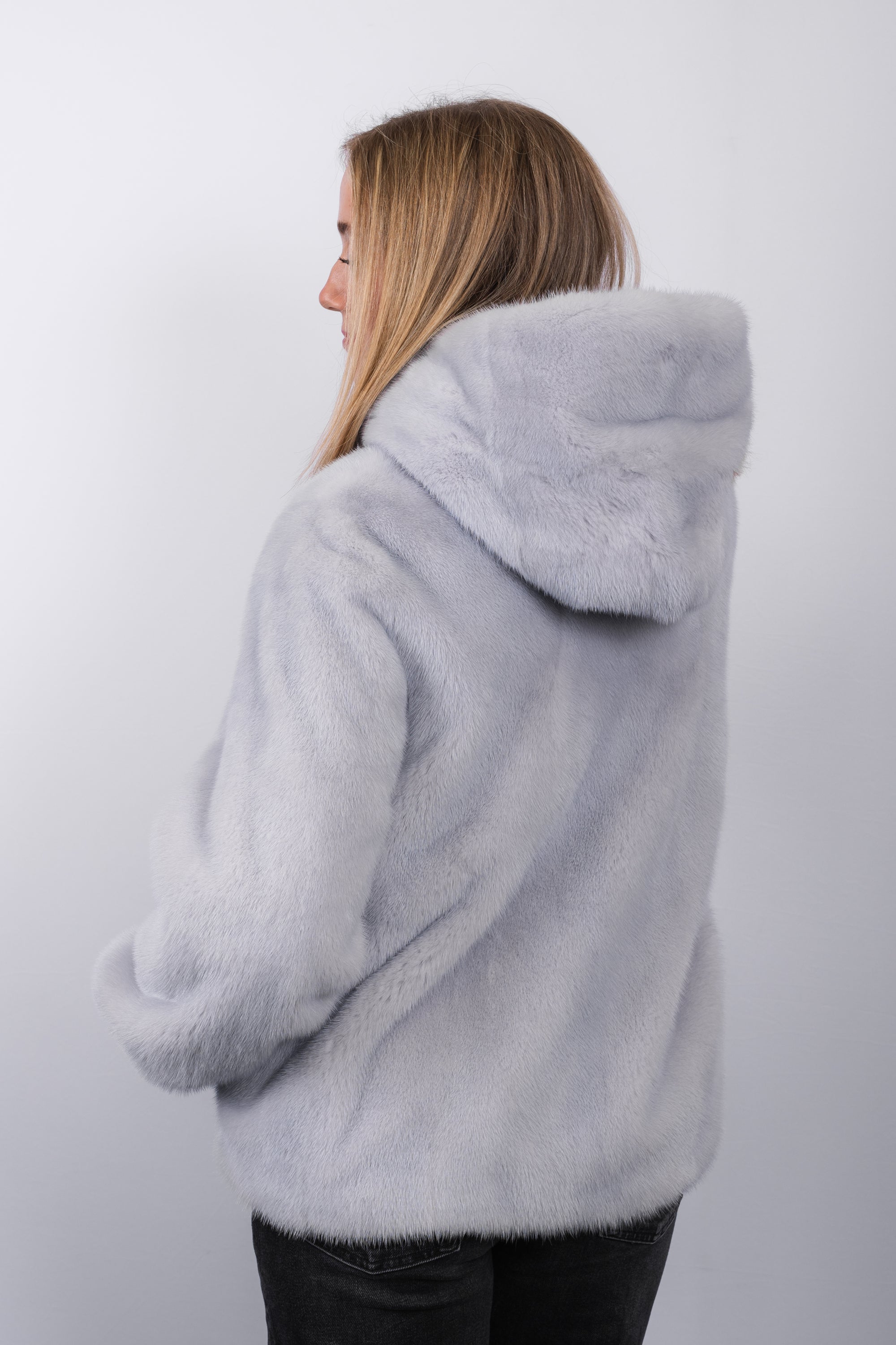 Glacier Blue Mink/Navy Fabric Jacket