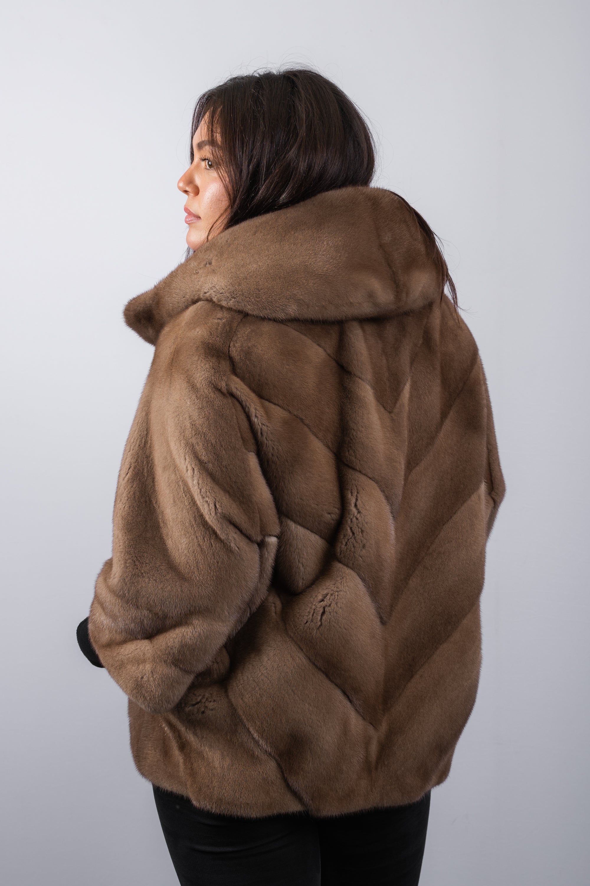 Natural Pastel Mink Jacket