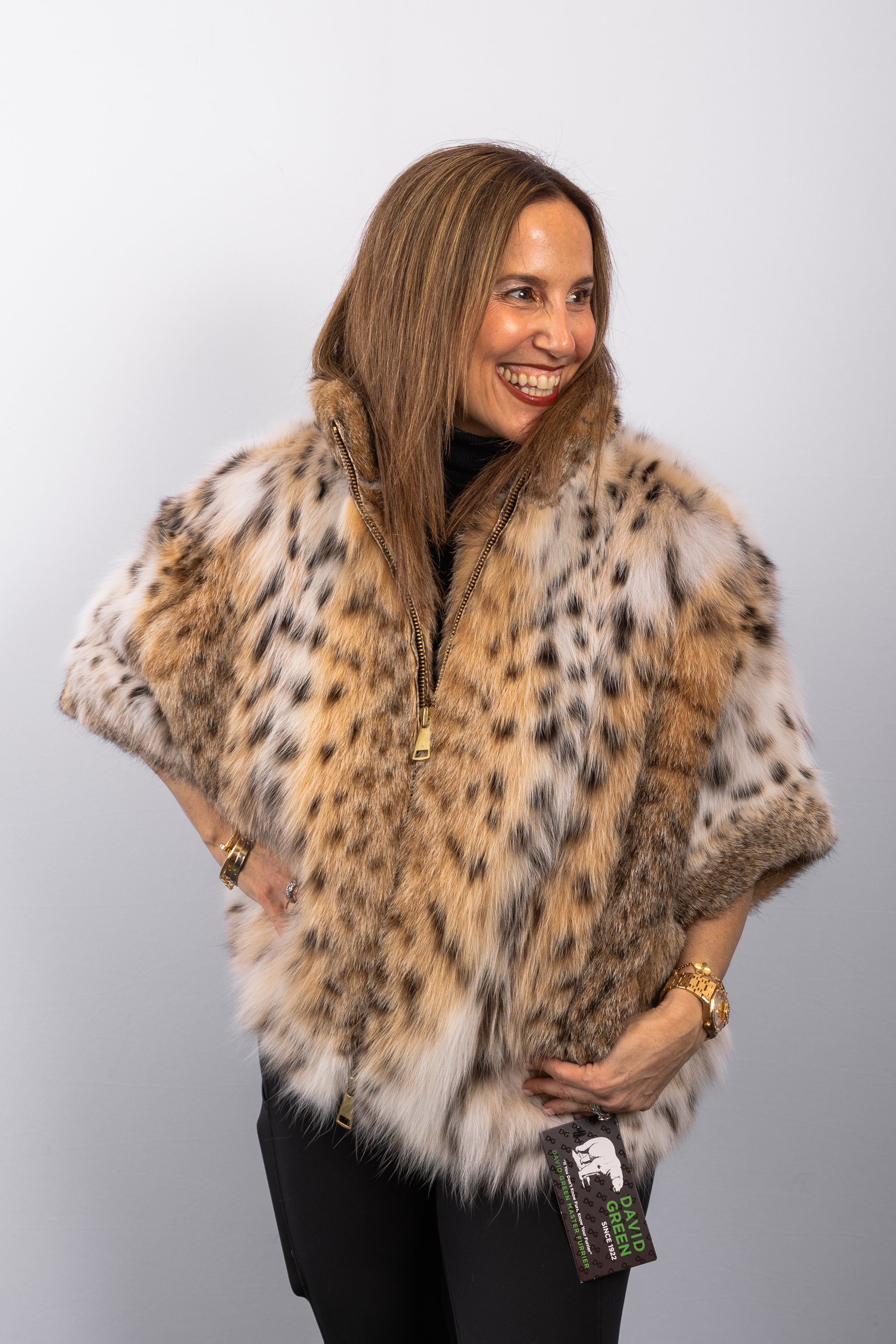 Natural Lynx Cat Jacket - Short Sleeve, Zipper