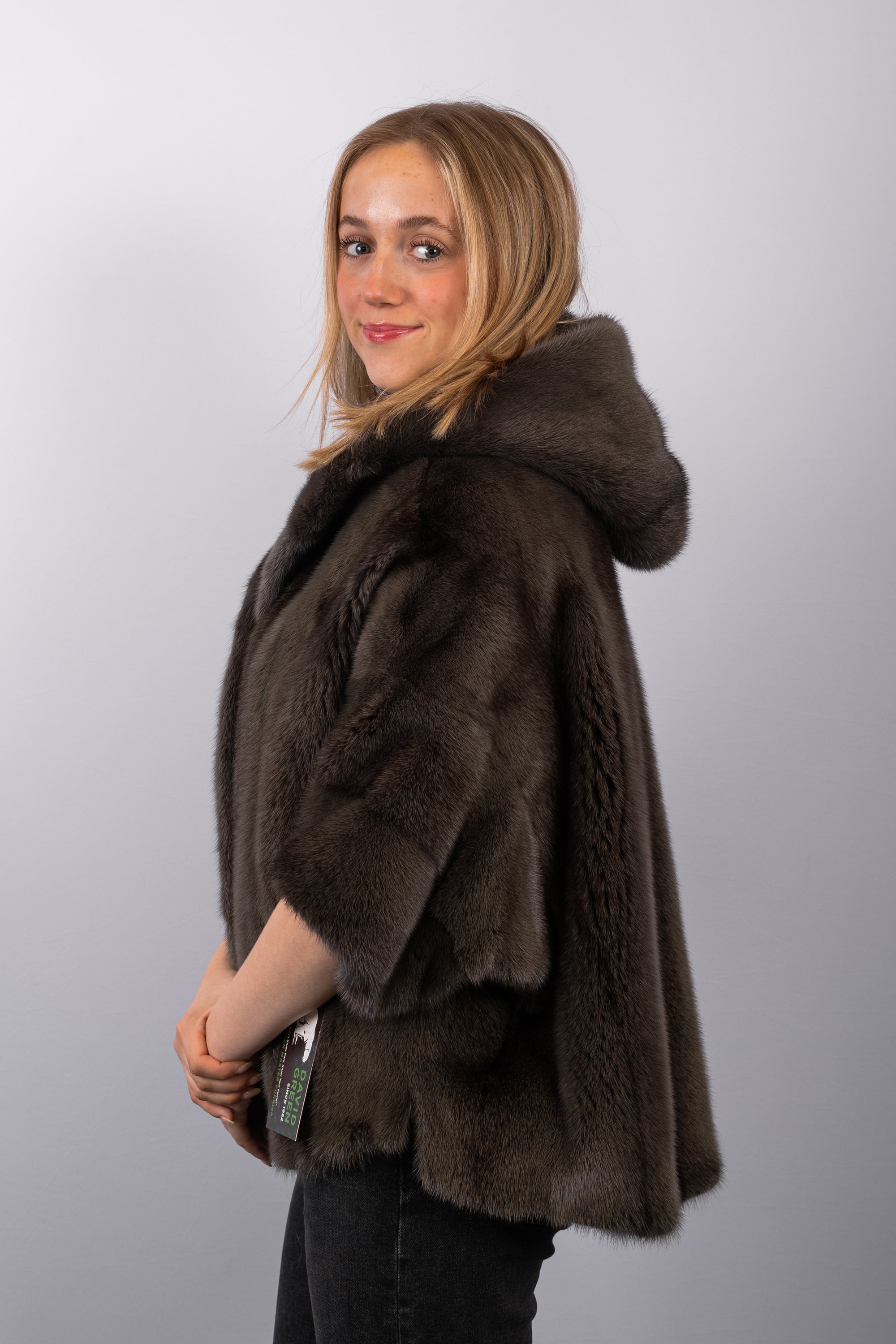 Sage Cross Mink Jacket