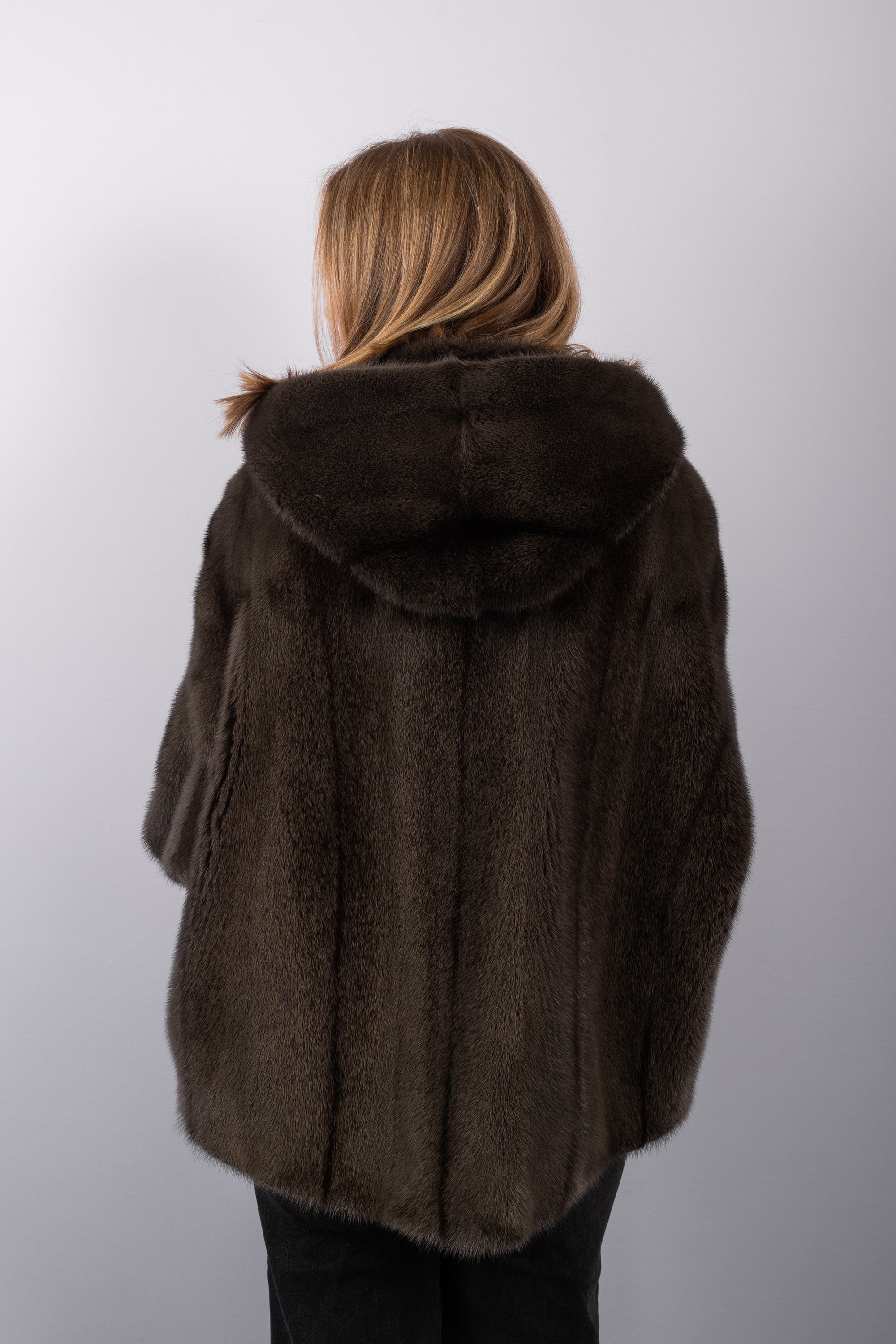 Sage Cross Mink Jacket
