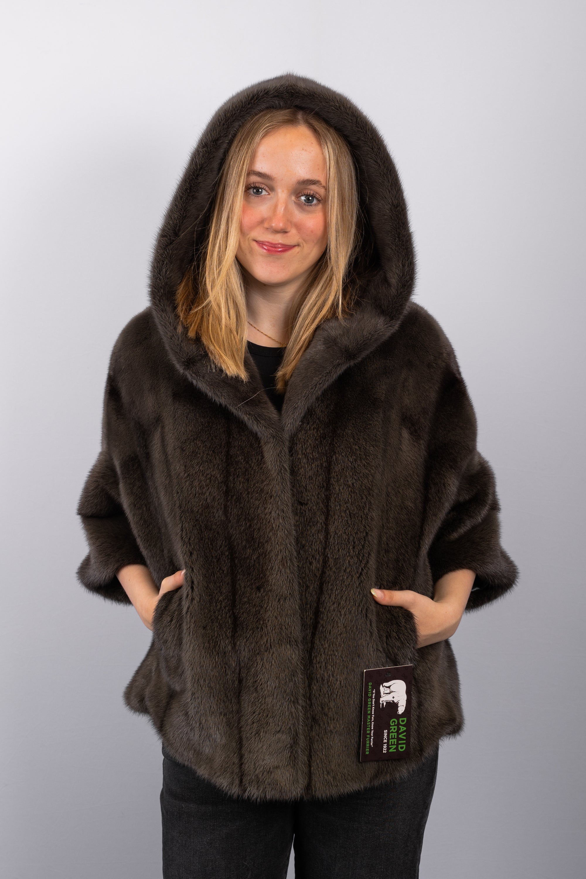 Sage Cross Mink Jacket