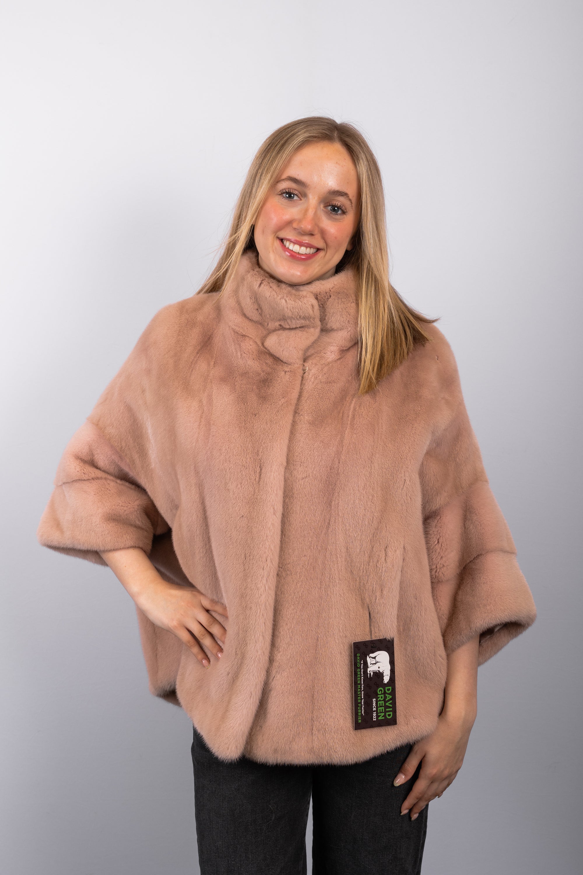Champagne Blush Mink Jacket