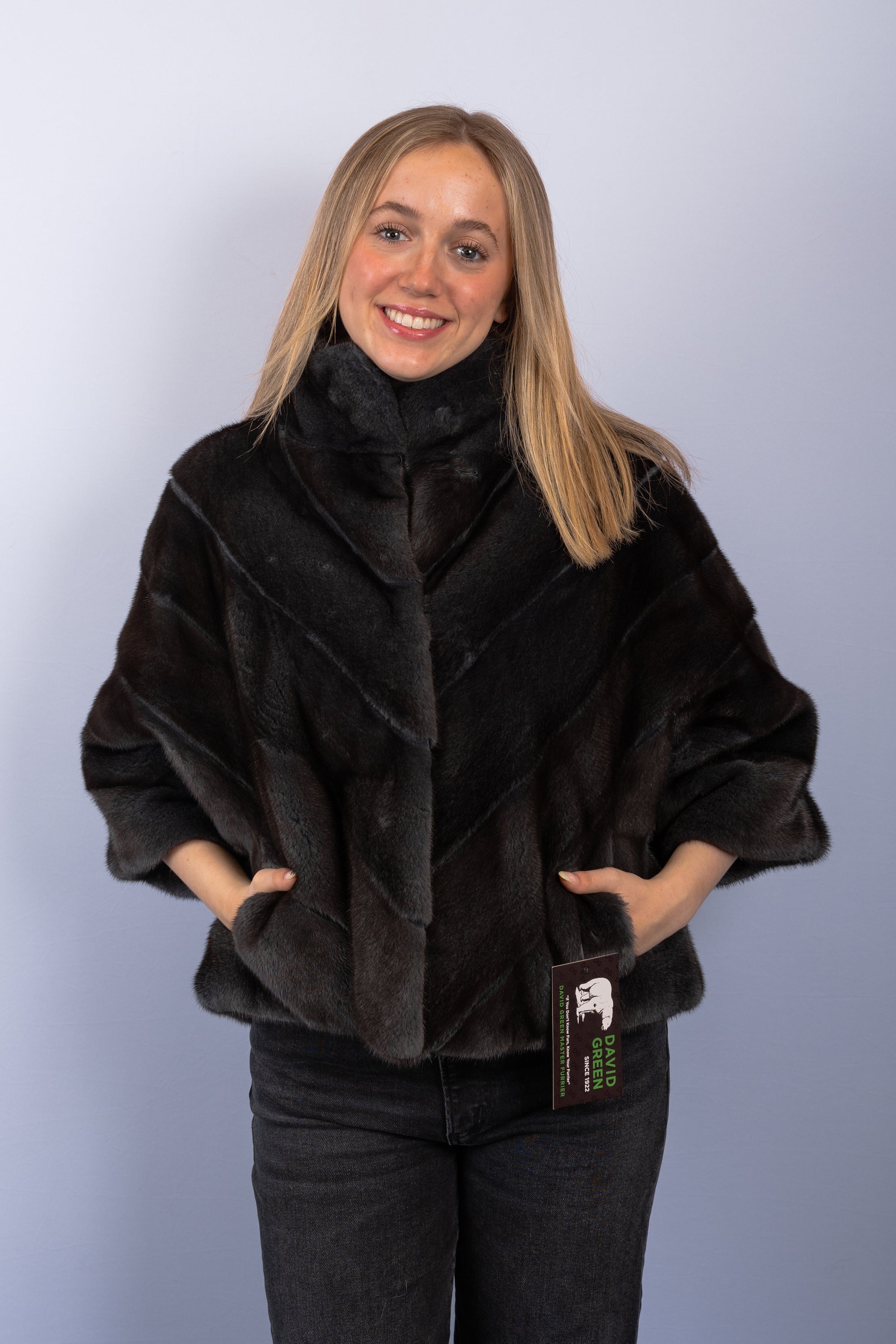 Antique Steel Mink Jacket