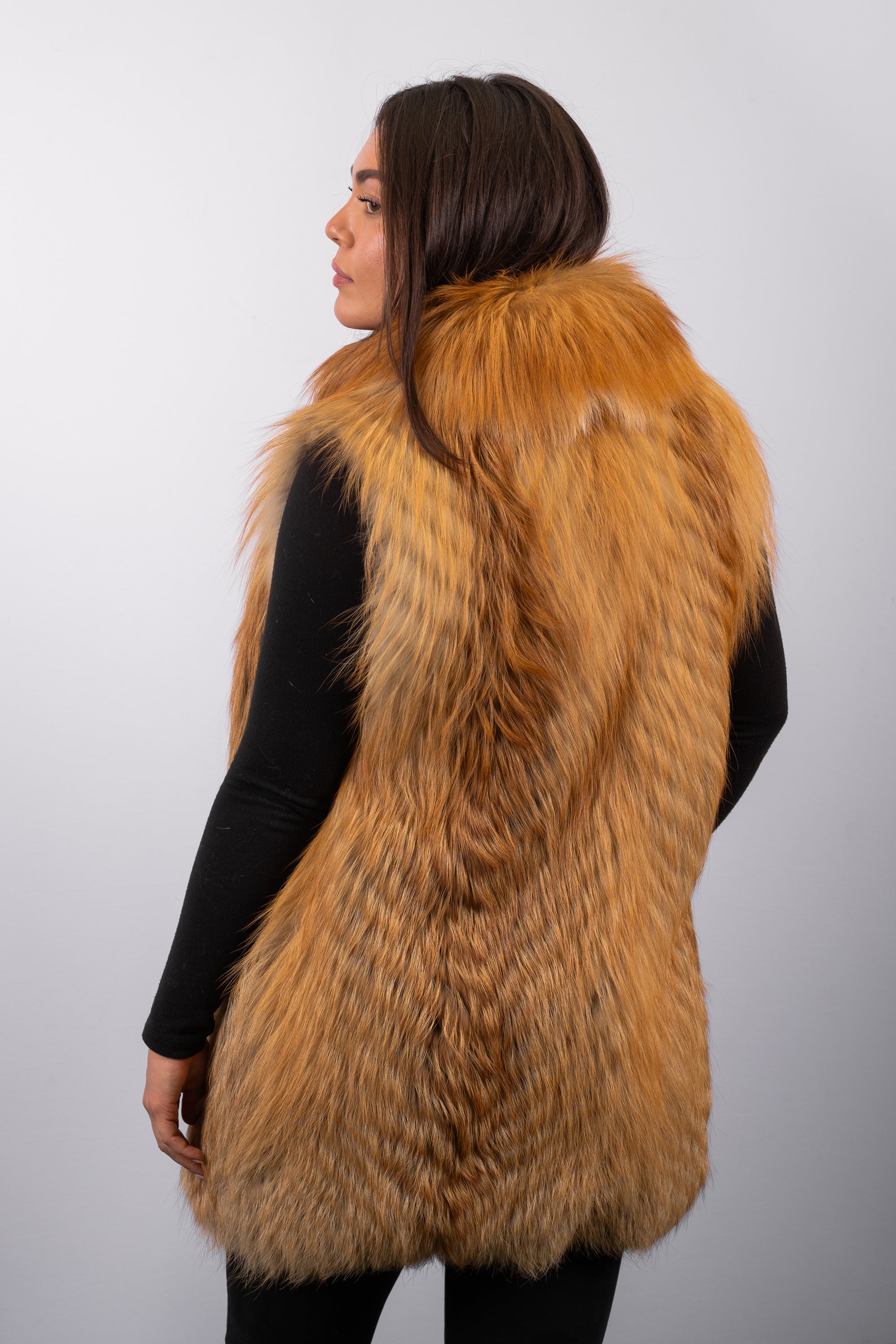Natural Red Fox Vest