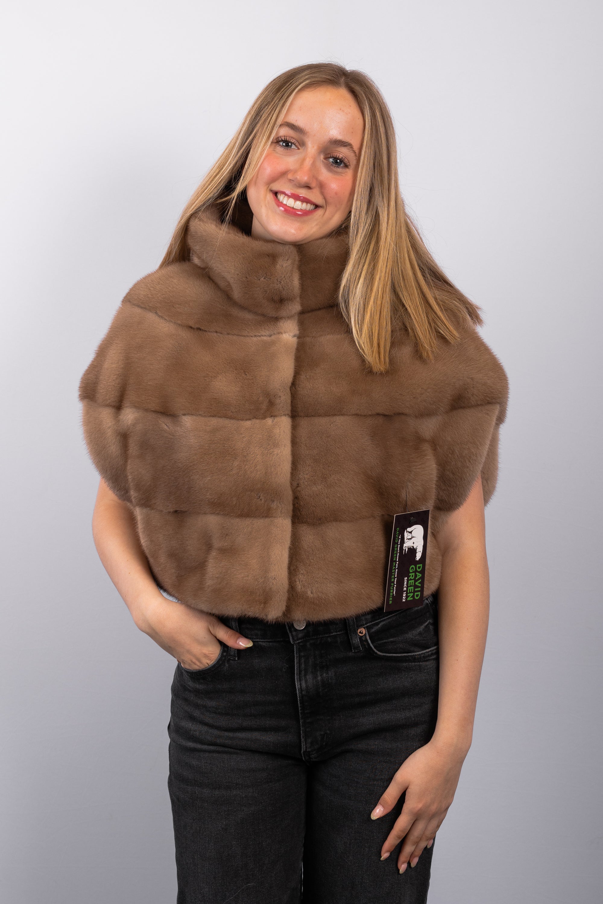 Natural Toffee Mink Vest