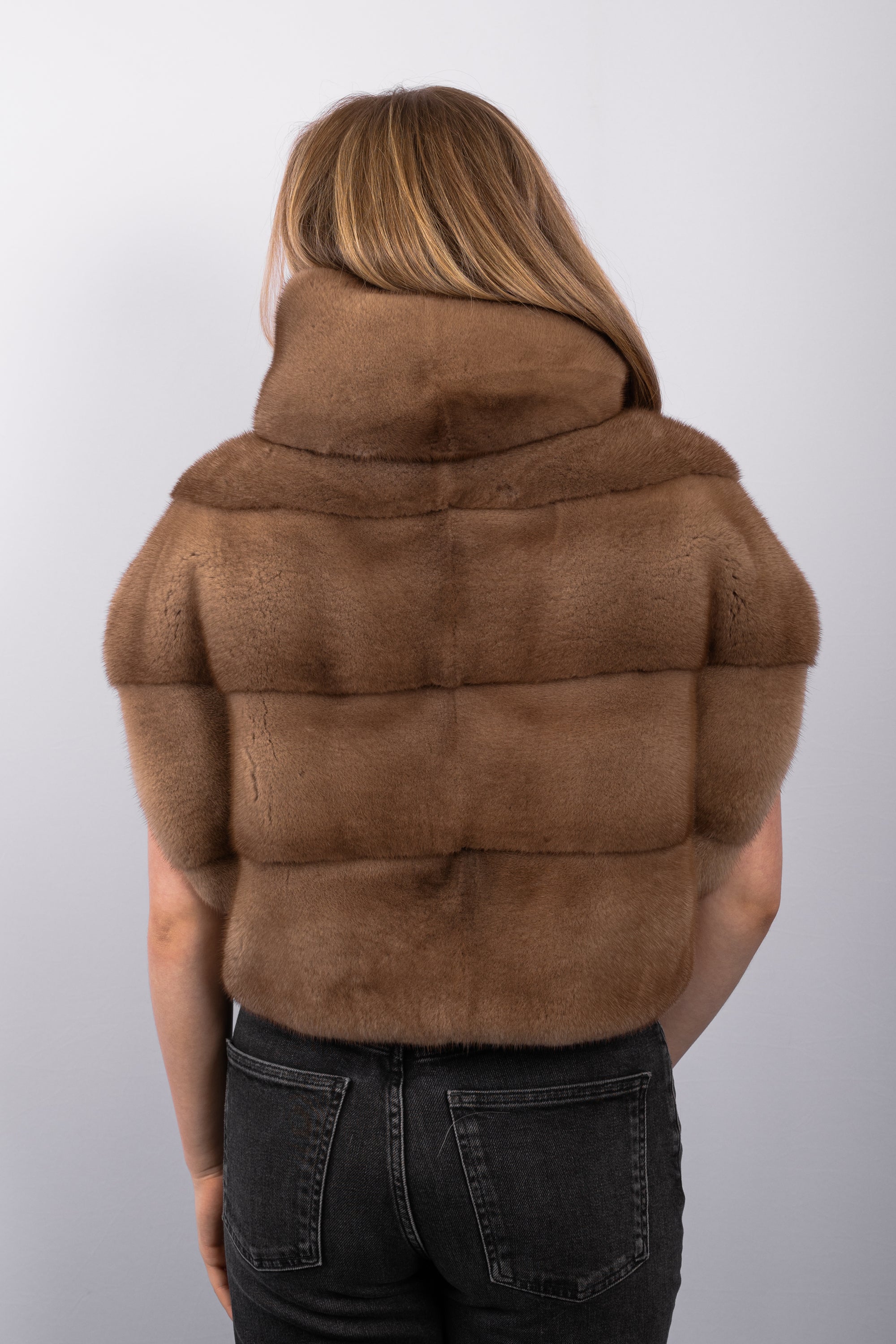Natural Toffee Mink Vest