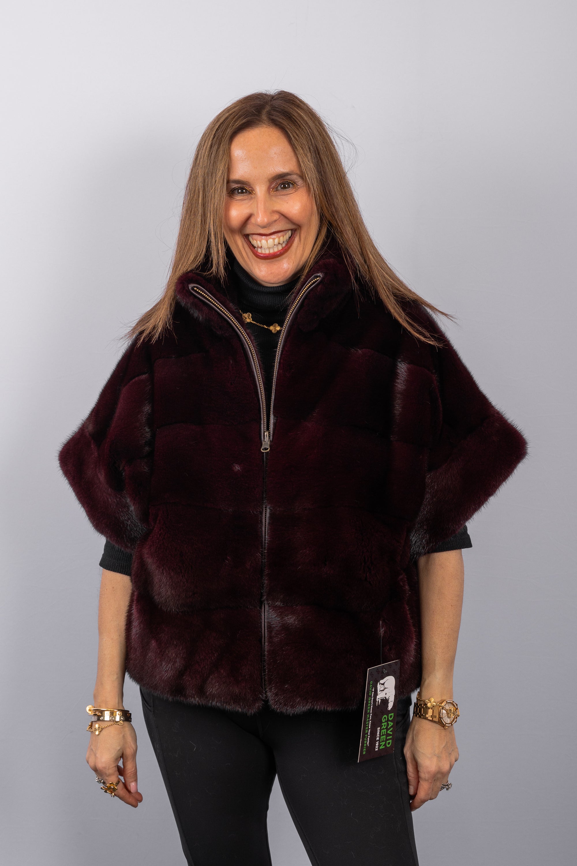 Merlot Mink Jacket