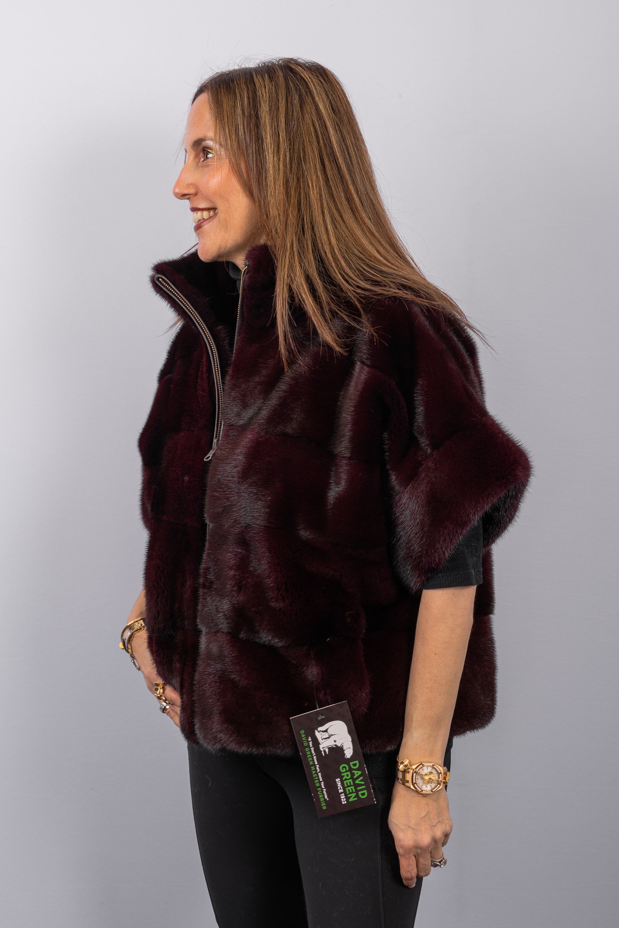 Merlot Mink Jacket