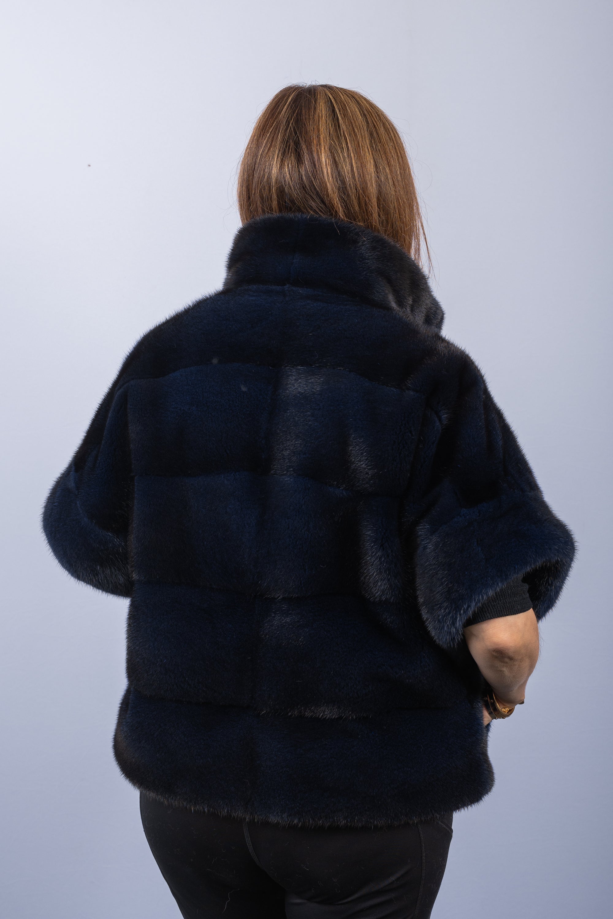 Navy Mink Jacket