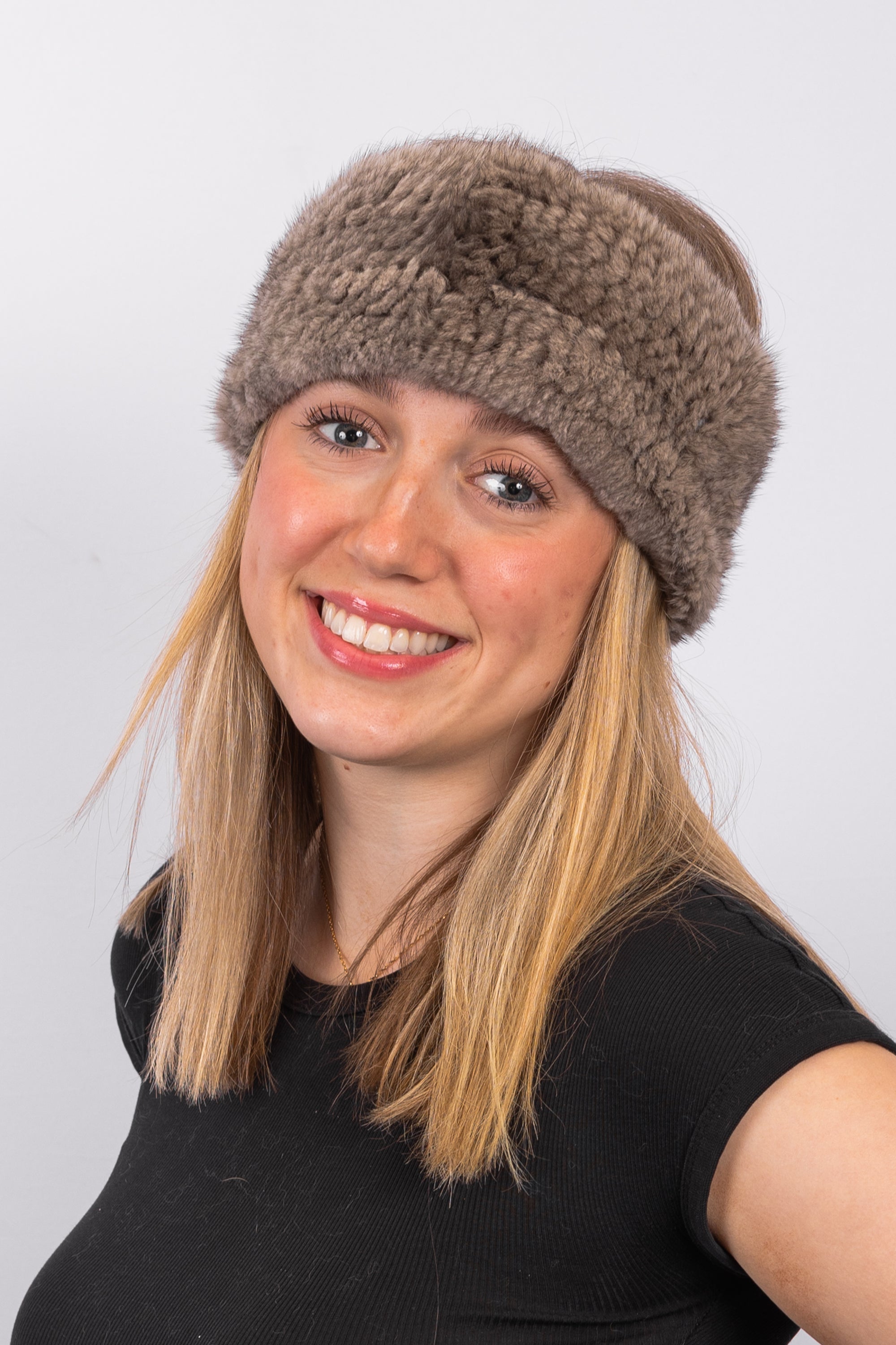 Natural Silver Blue Headband