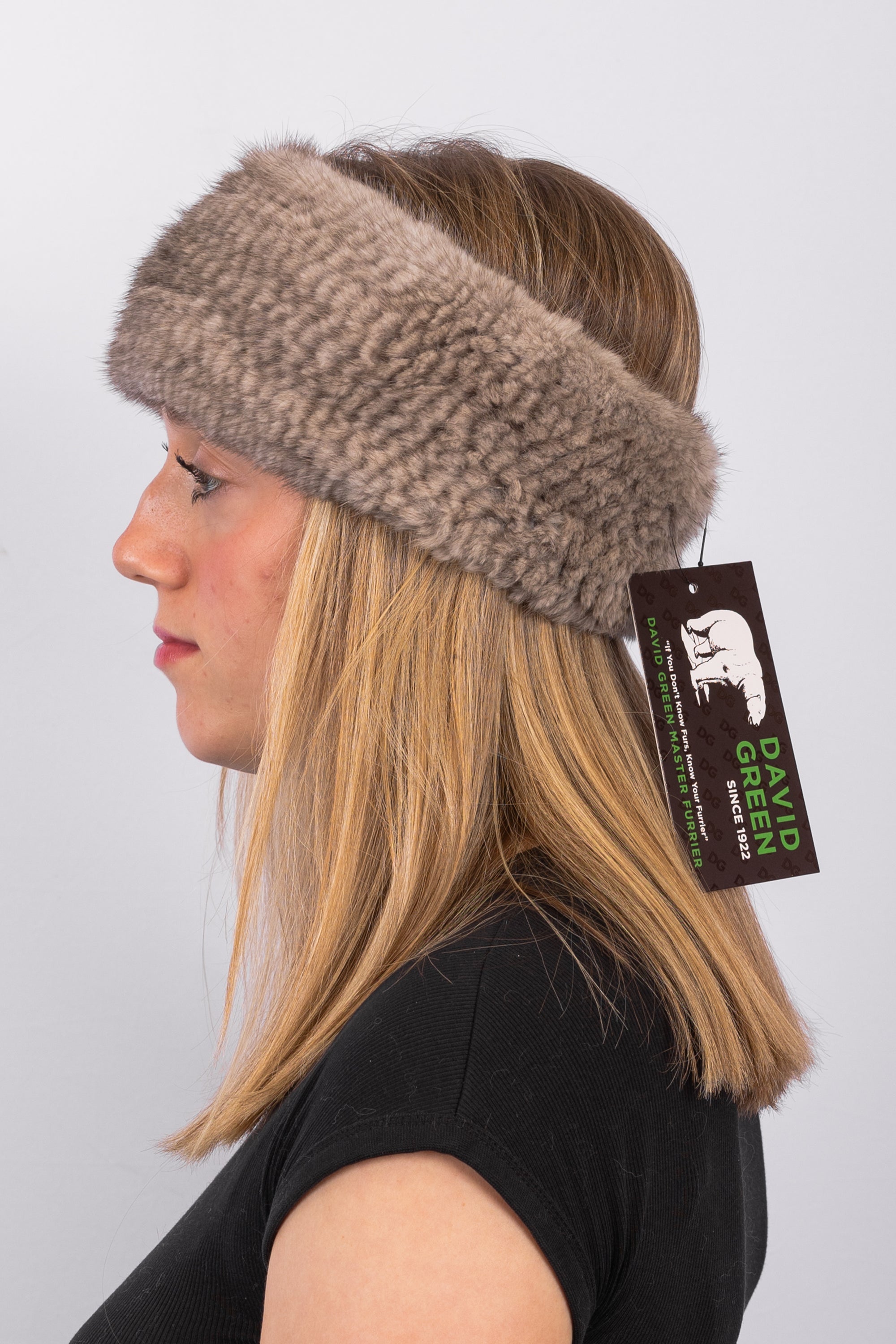 Natural Silver Blue Headband