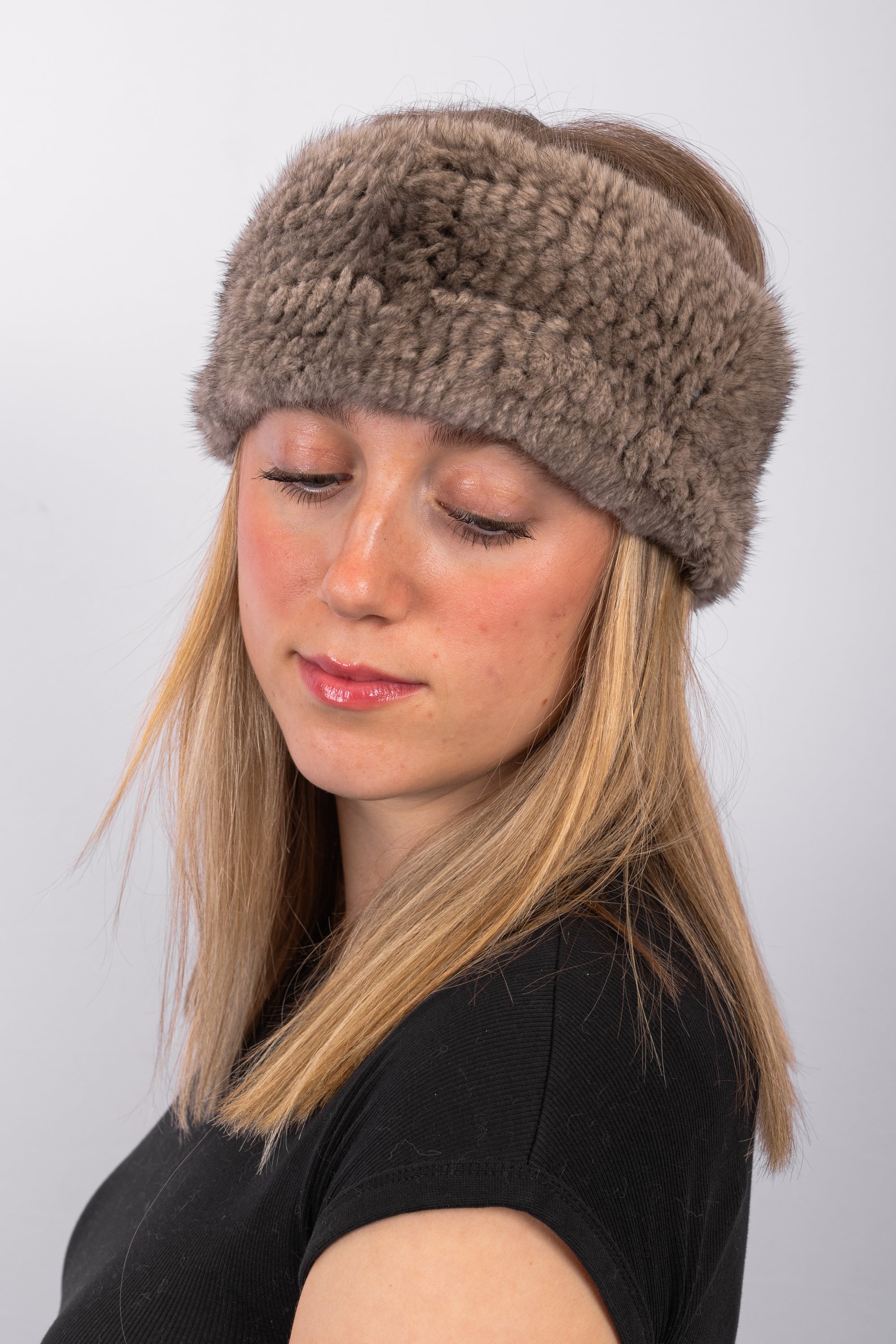 Natural Silver Blue Headband