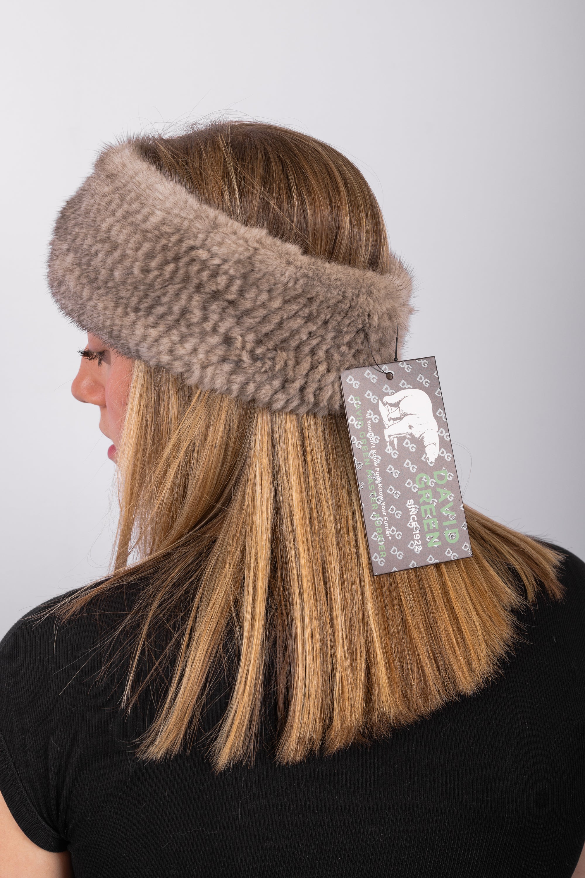 Natural Silver Blue Headband