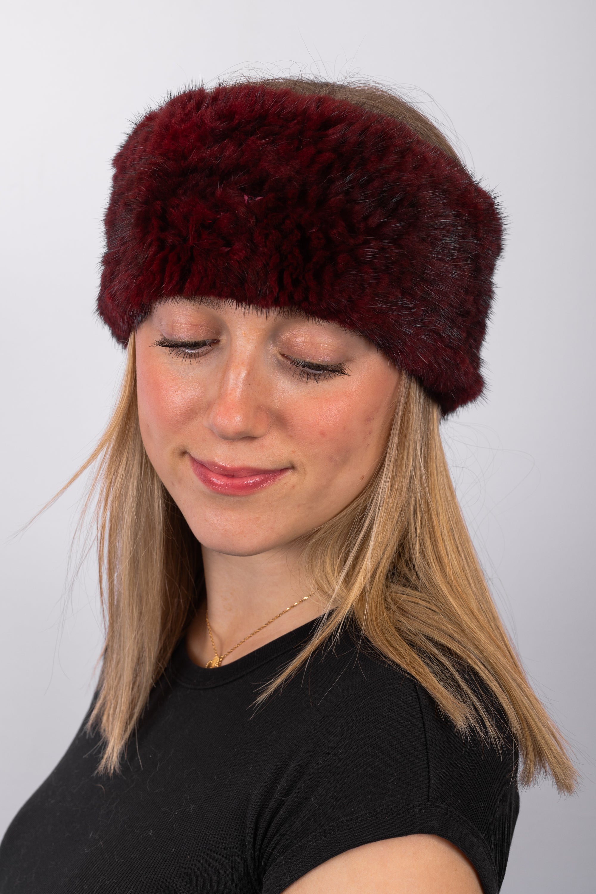Merlot Mink Headband