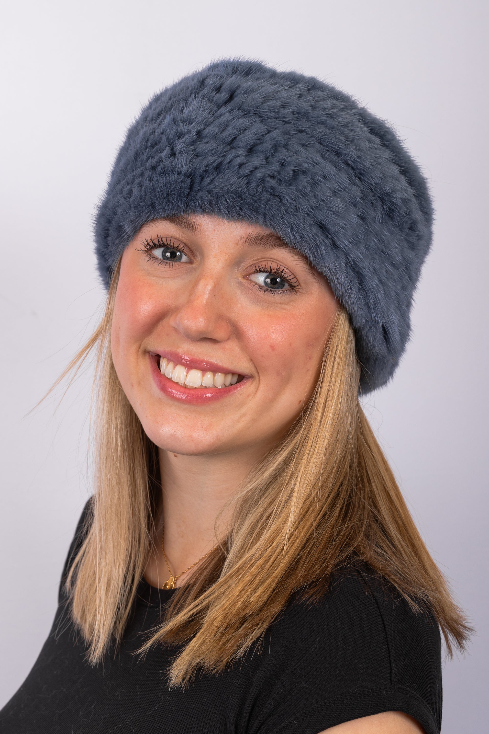 Denim Frost Mink Headband