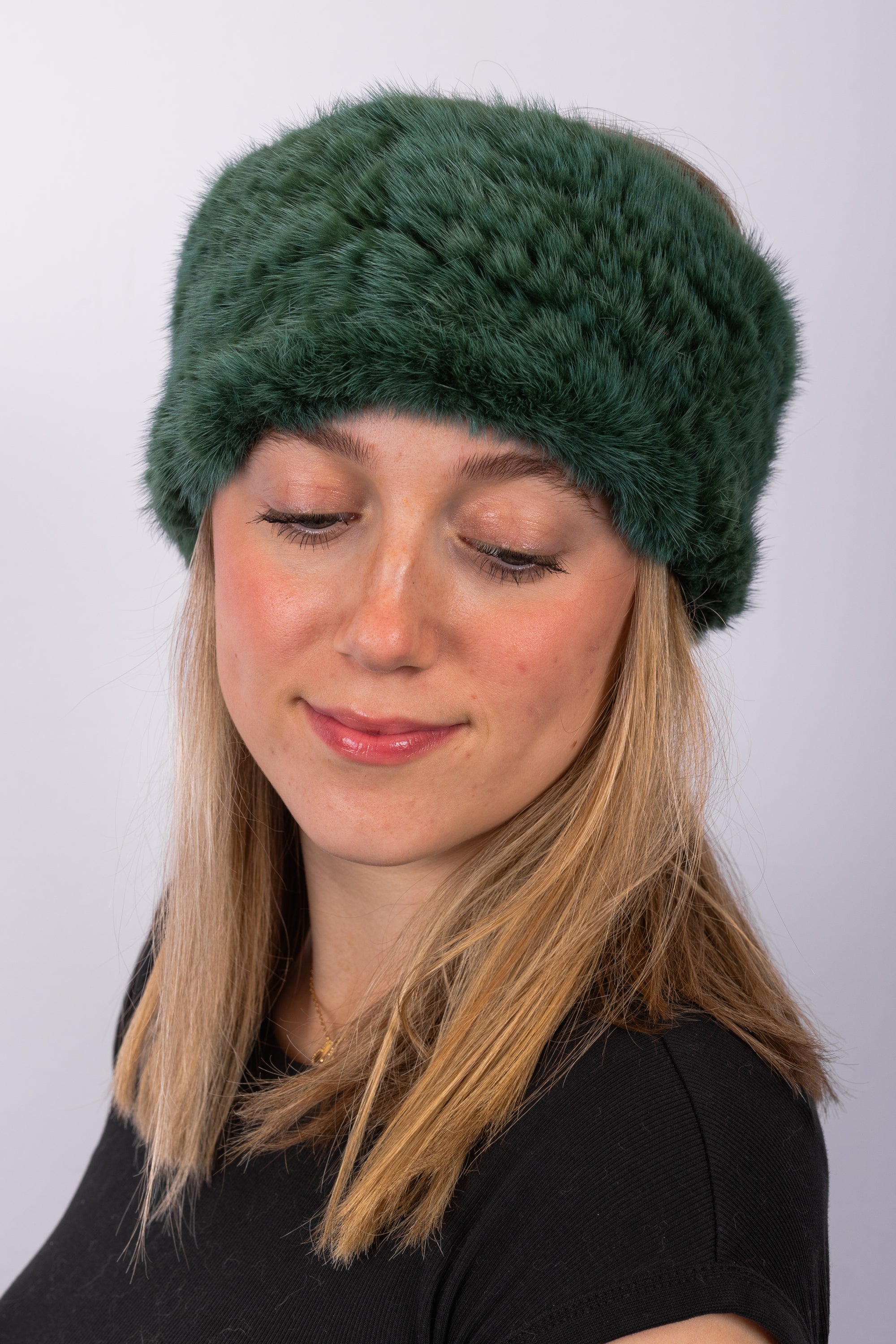 Emerald Mink Headband