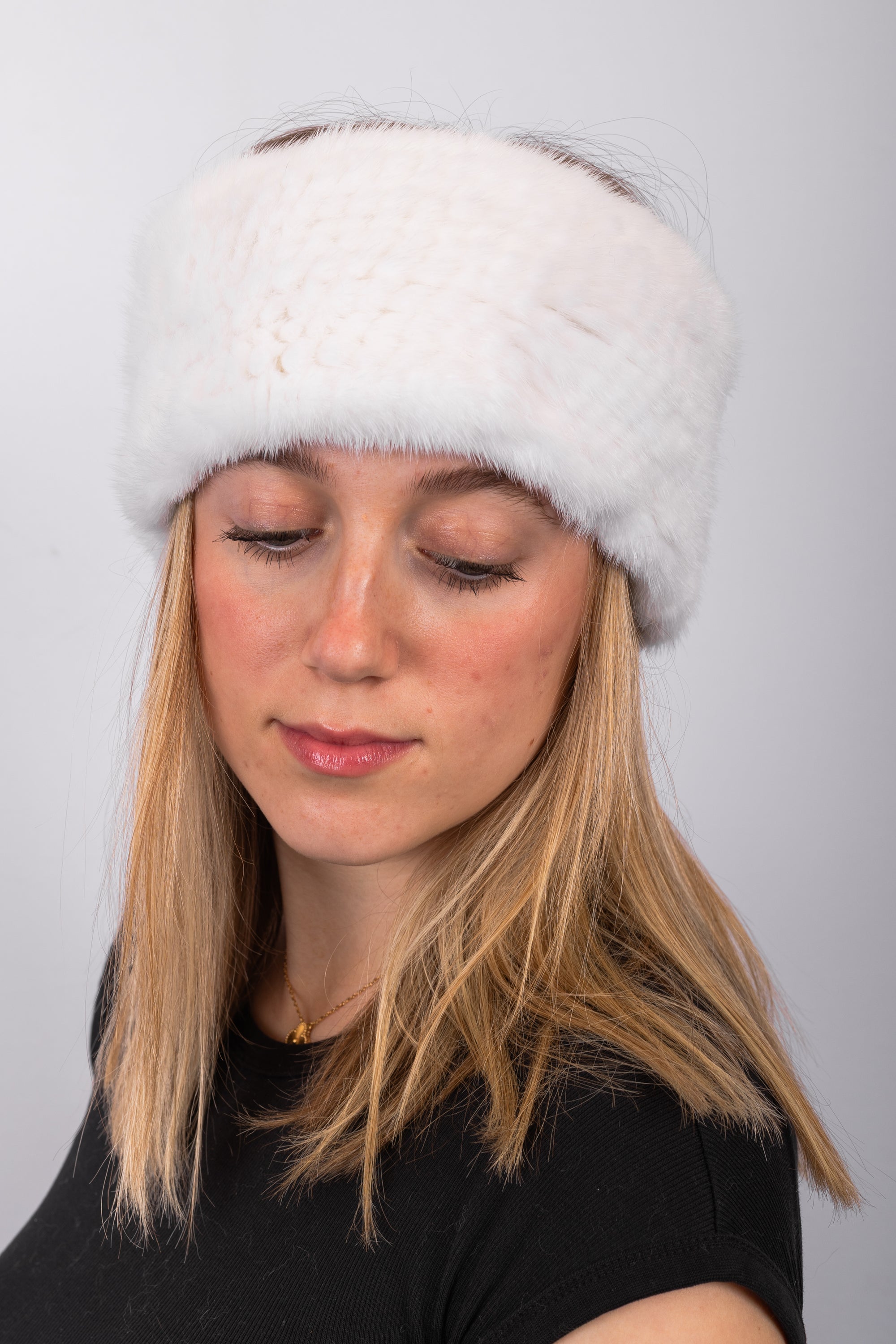 White Mink Headband