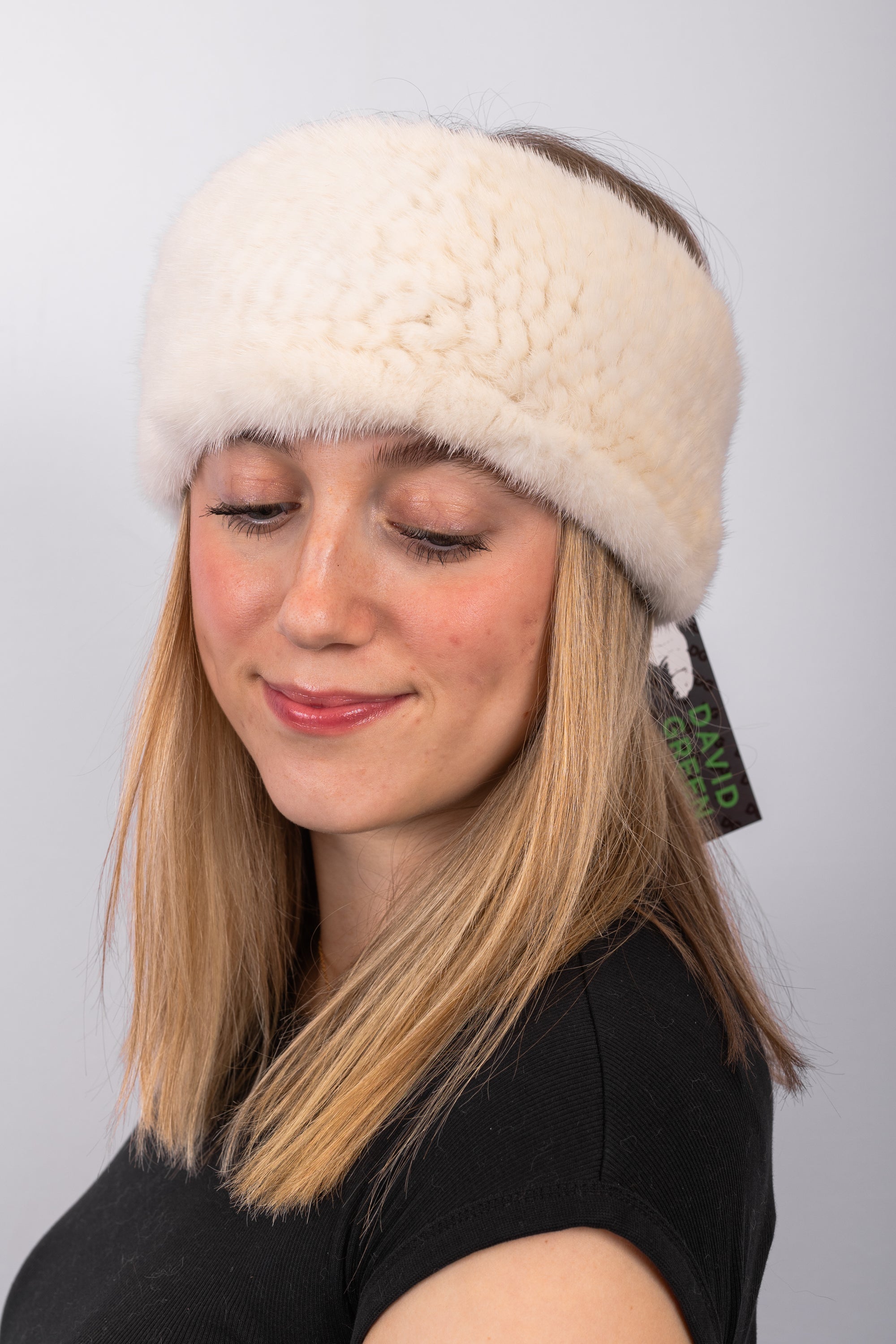 Natural Pearl Mink Headband