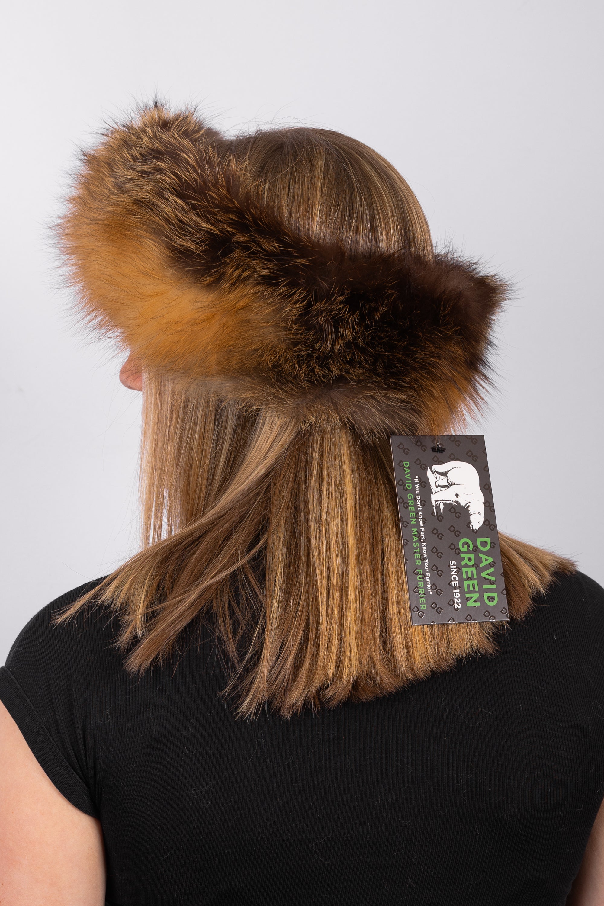 Natural Cross Fox Headband