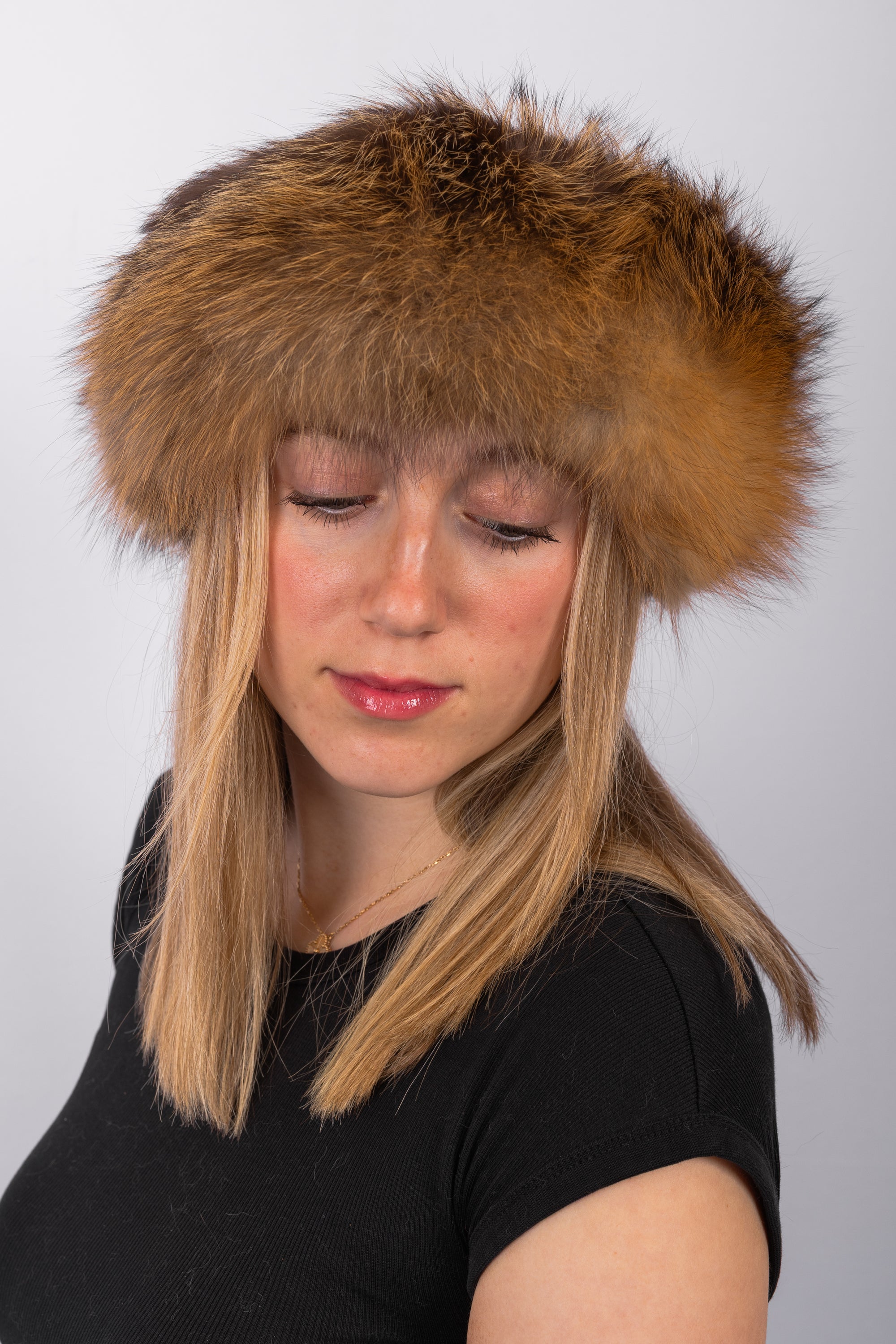 Natural Cross Fox Headband