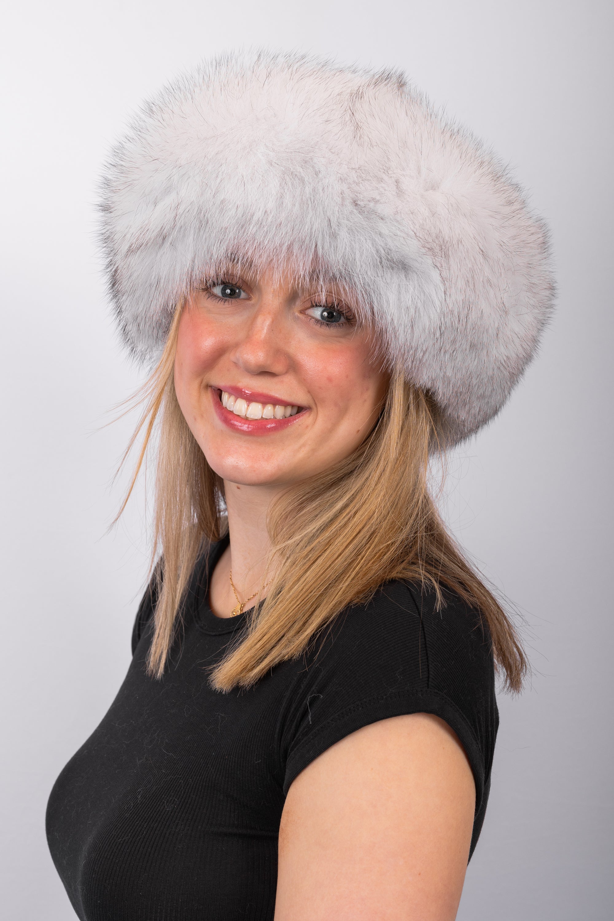 Natural Blue Fox Headband