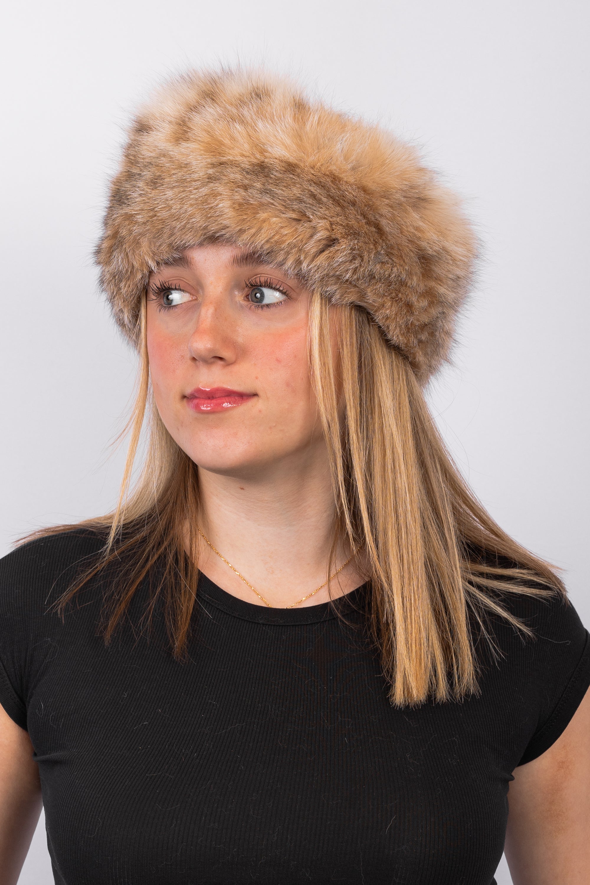 Natural Lynx Cat Headband