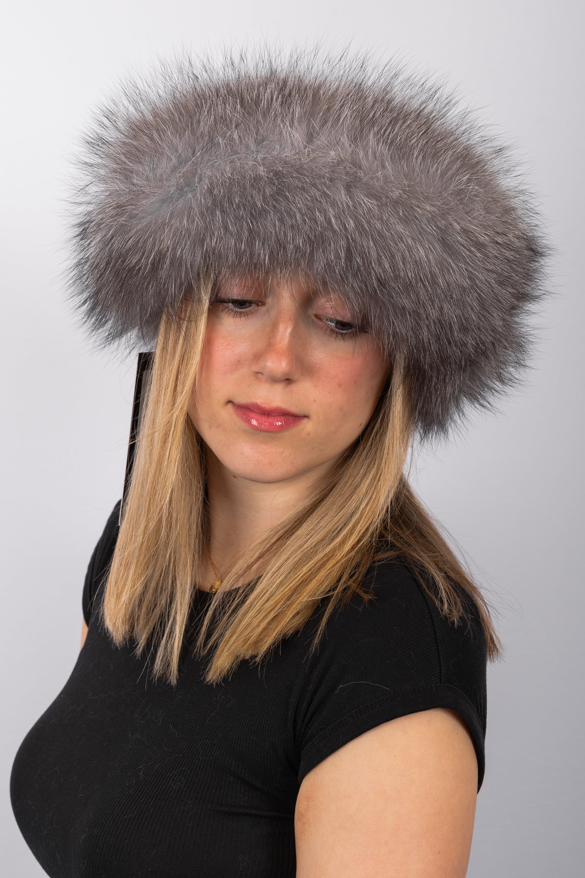 Natural Indigo Fox Headband