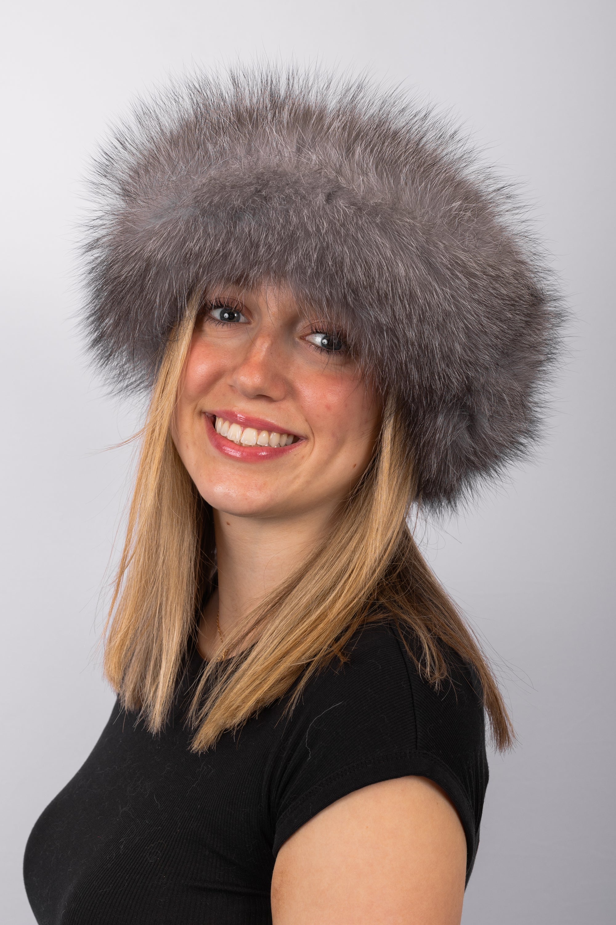 Natural Indigo Fox Headband