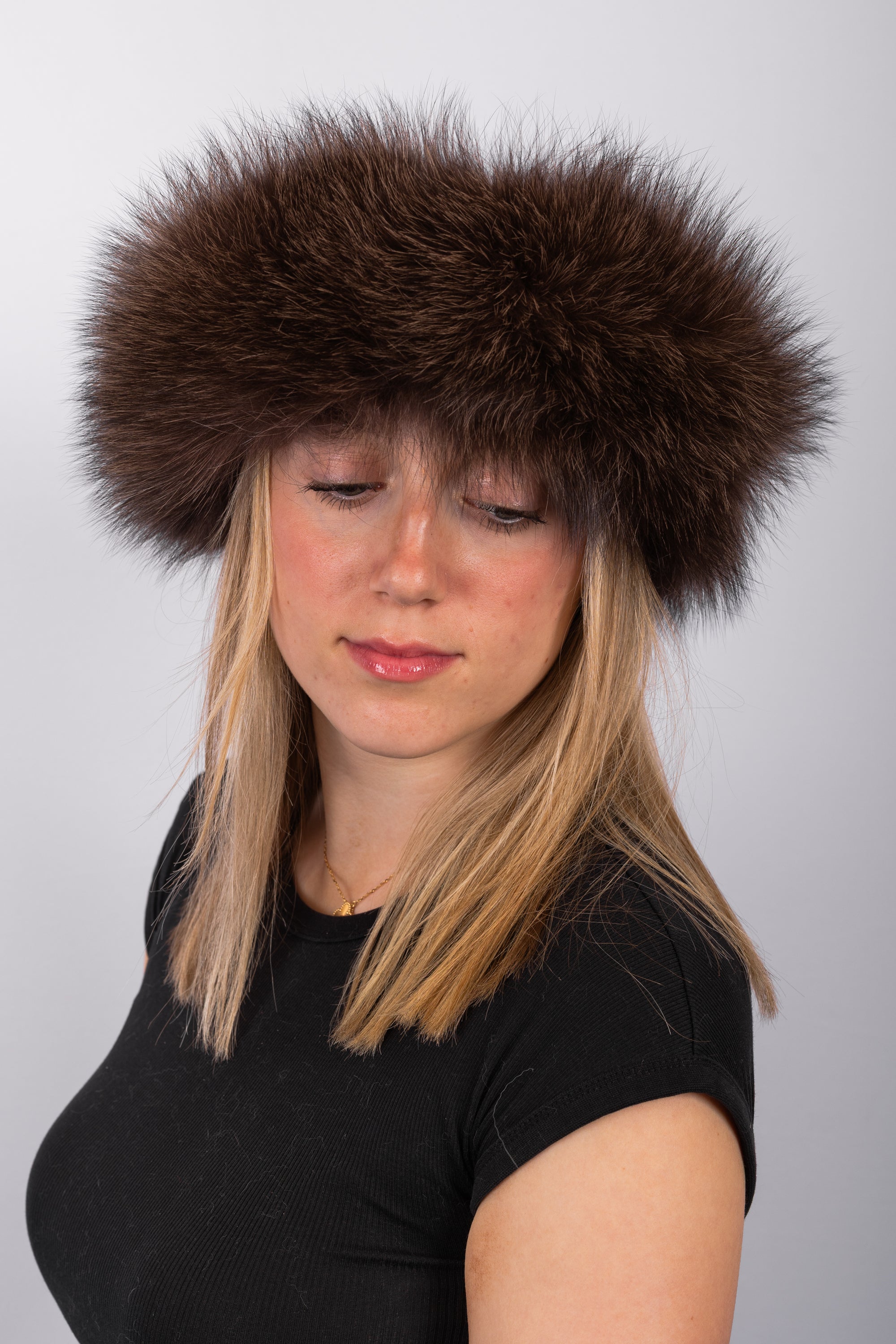 Walnut Indigo Fox Headband