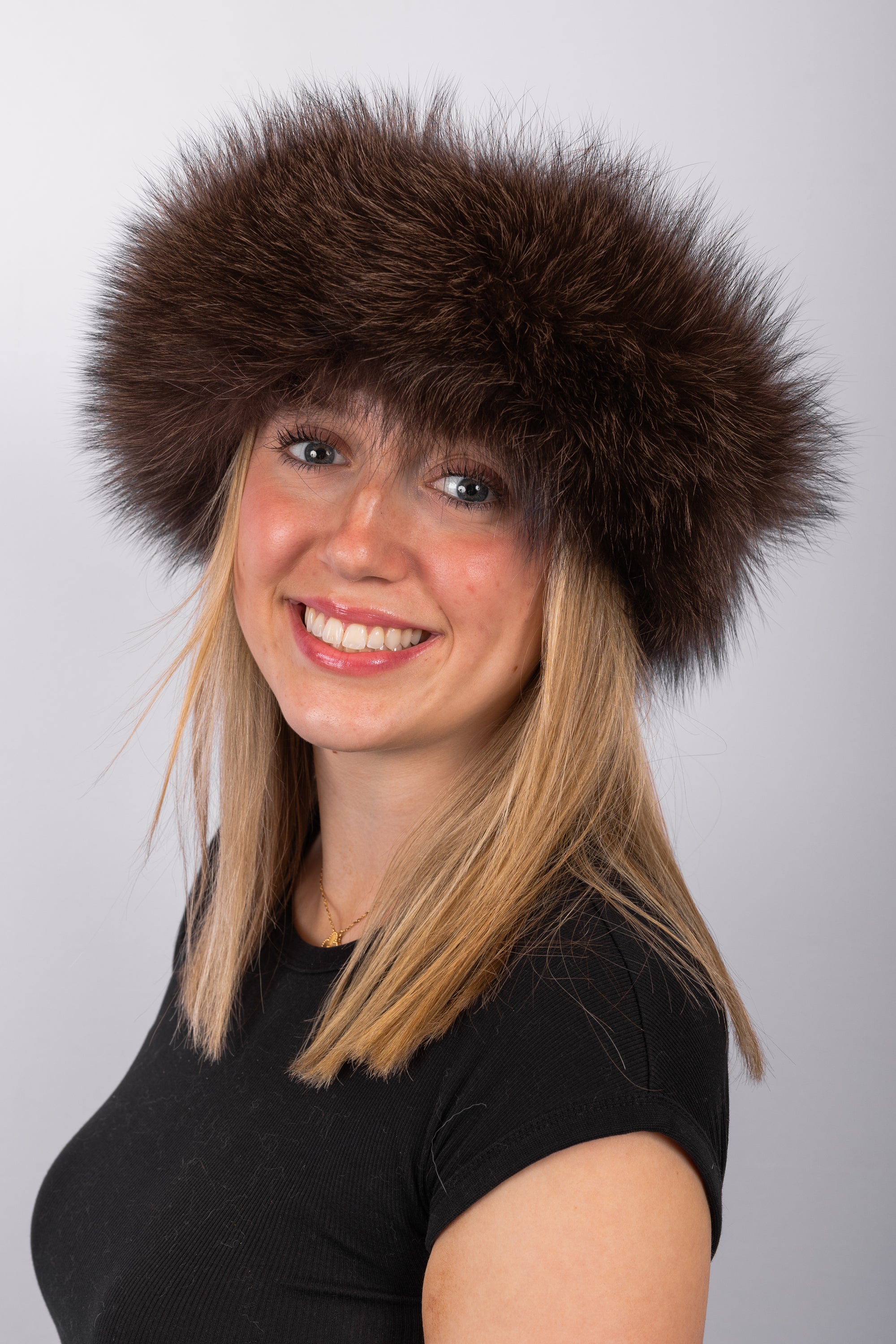 Walnut Indigo Fox Headband