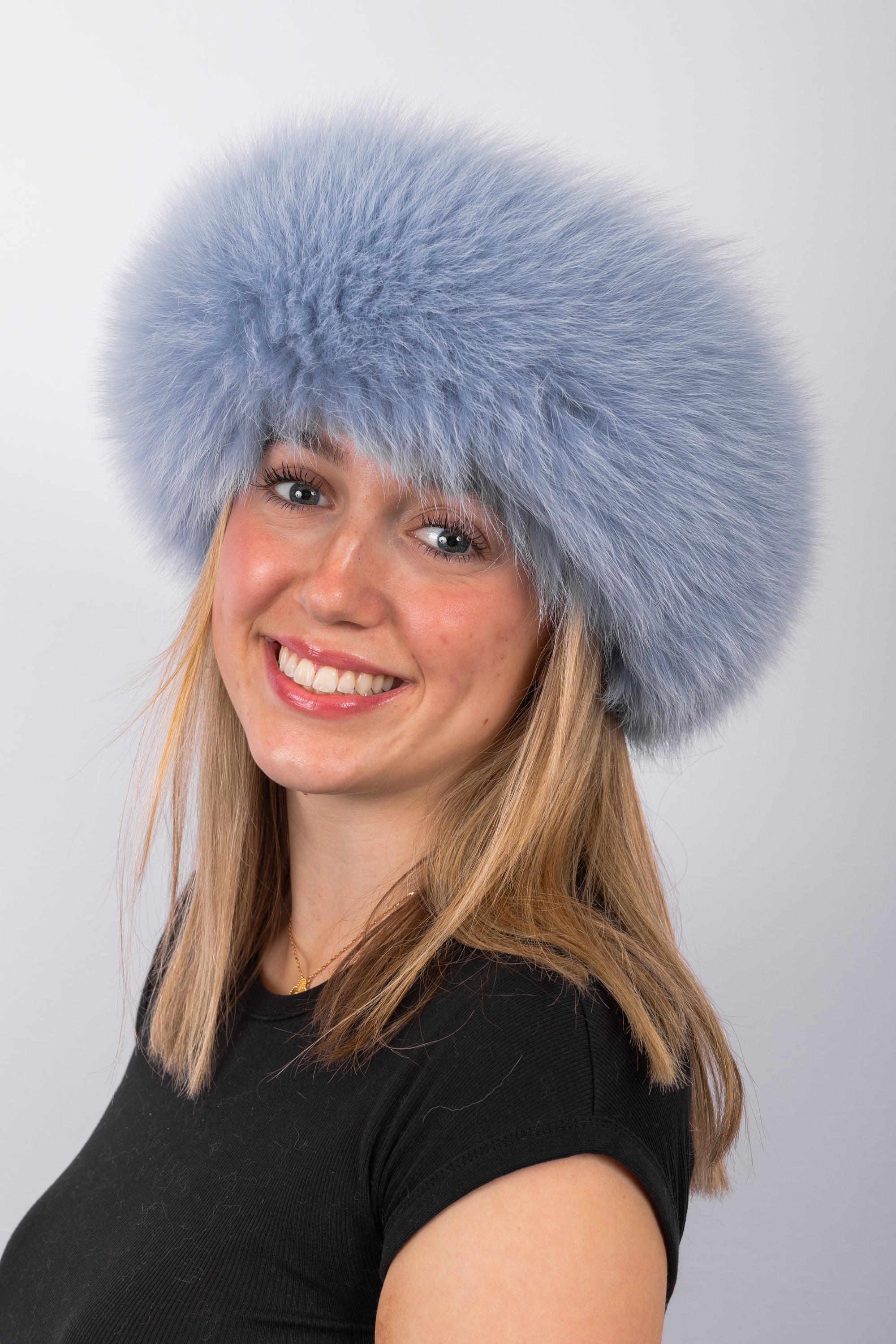 Sky Blue Fox Headband