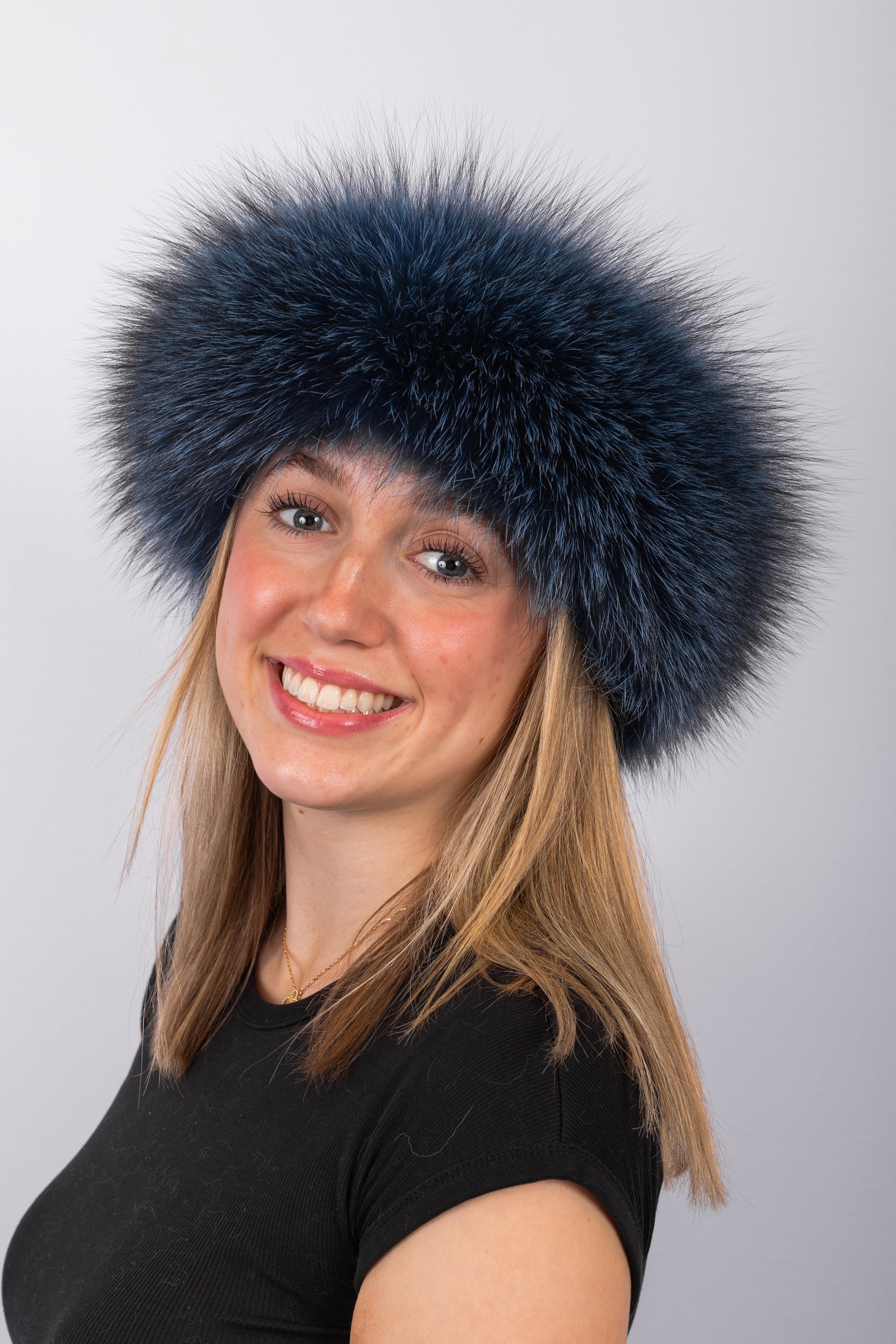 Denim Indigo Fox Headband