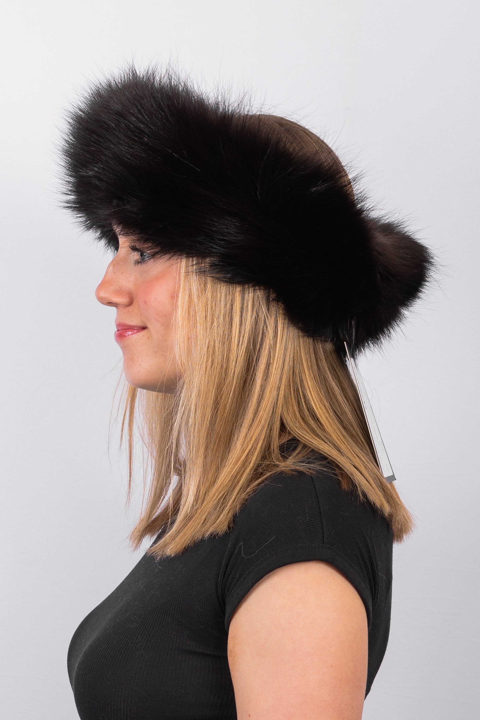 Mahogany Indigo Fox Headband