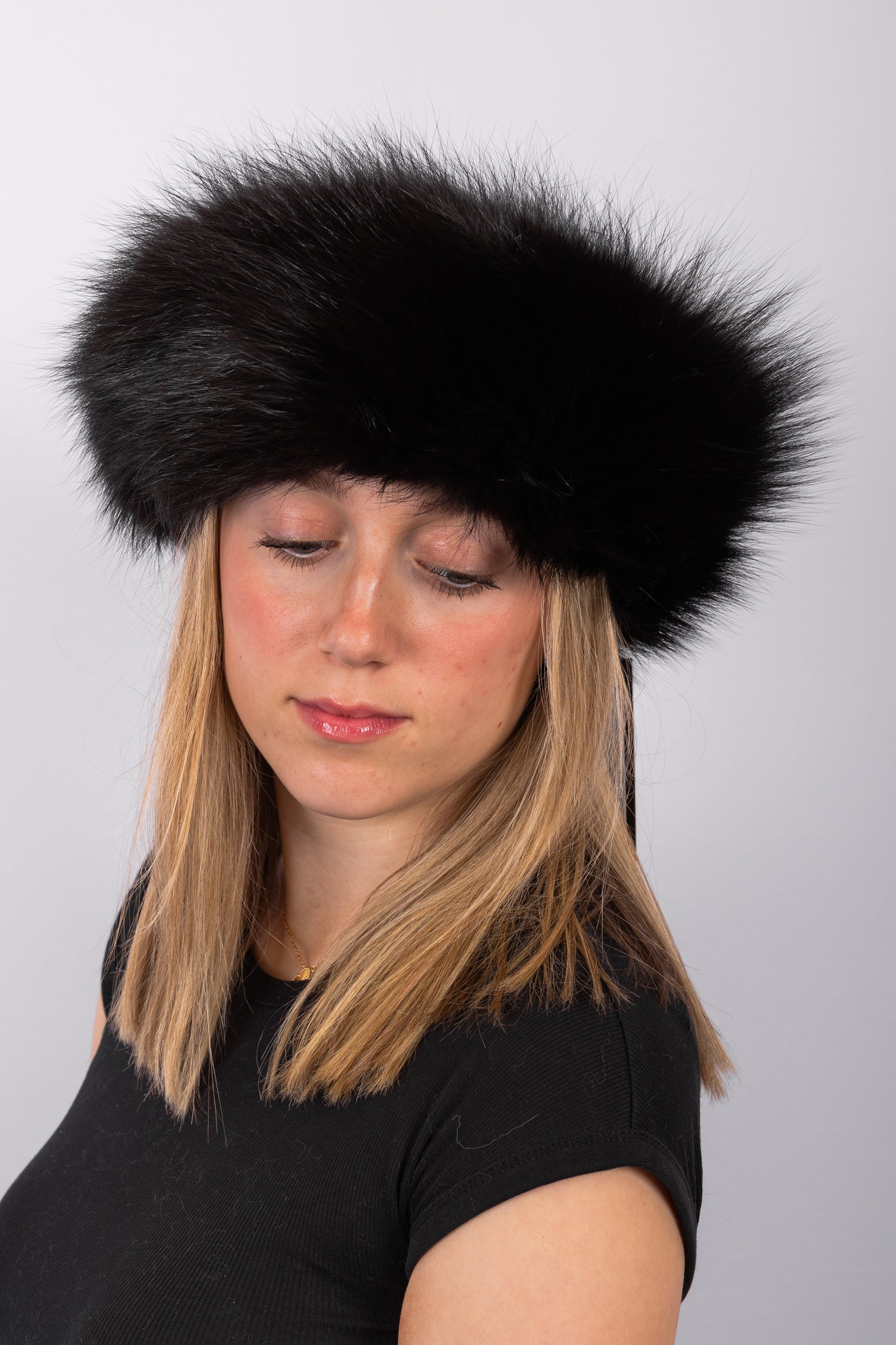 Mahogany Indigo Fox Headband