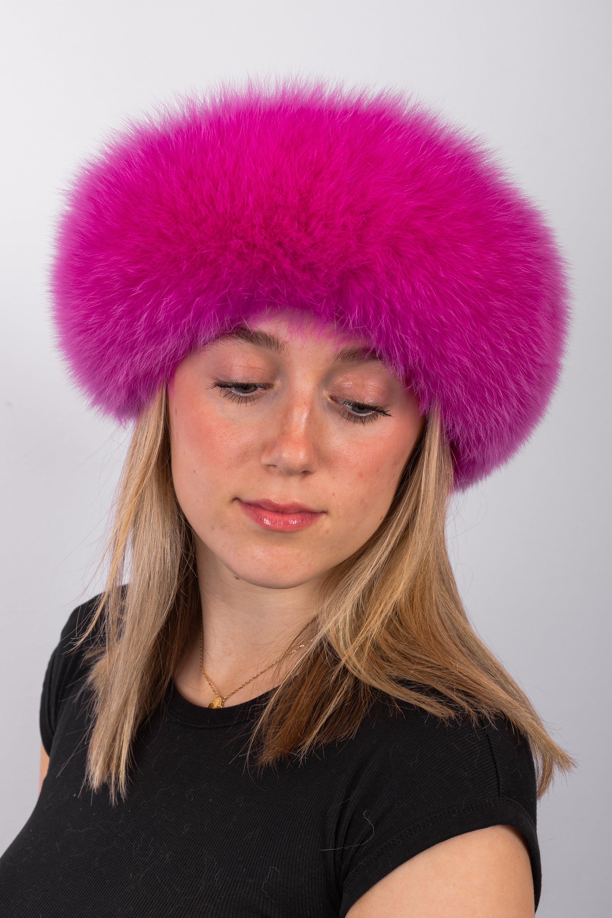 Hot Pink Fox Headband